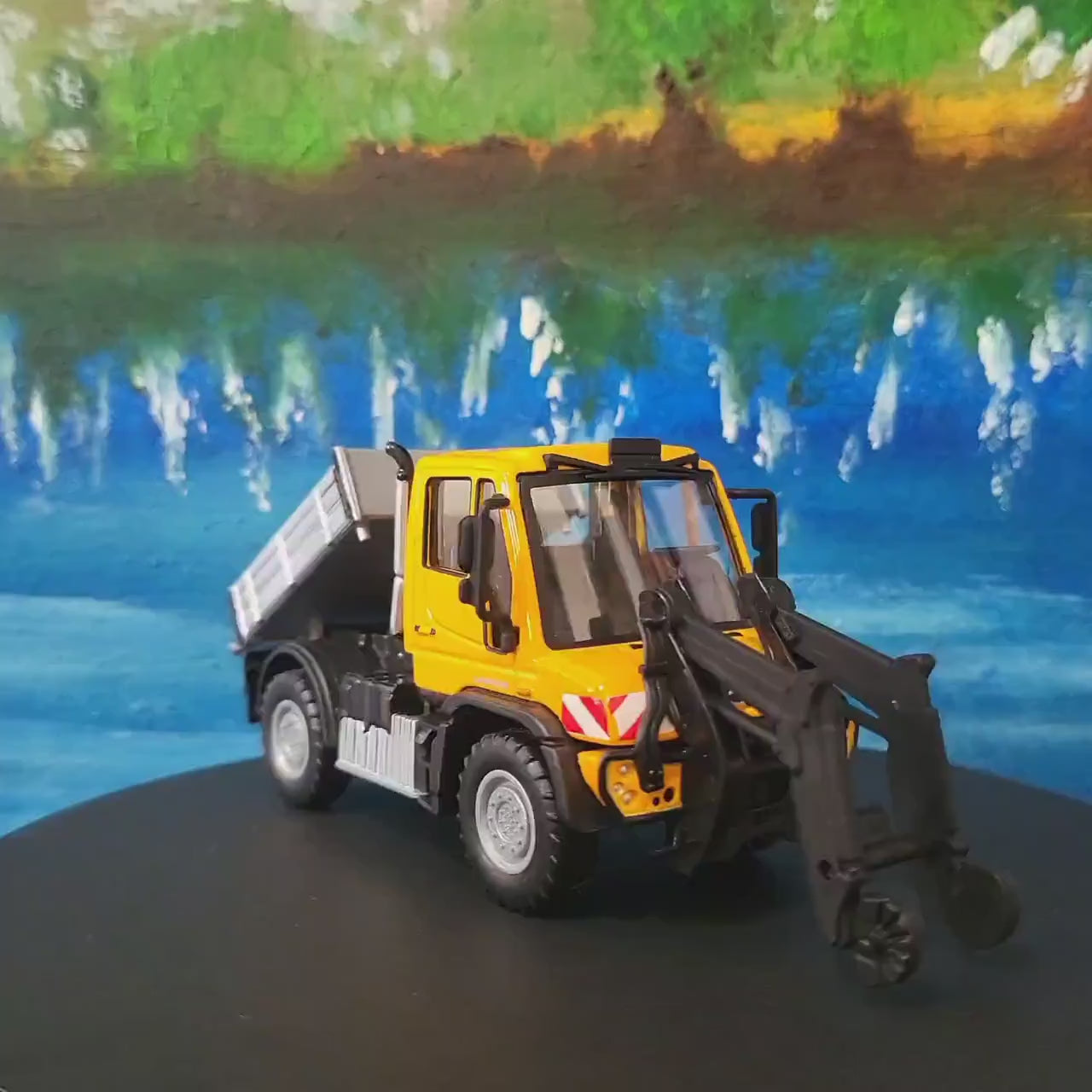 Mercedes-Benz Personalized Name Plate 1:43 MB Unimog U400 U423 RoRail | O Gauge Road-Rail Model | Gift for Boys, Men, Uncle Boxed