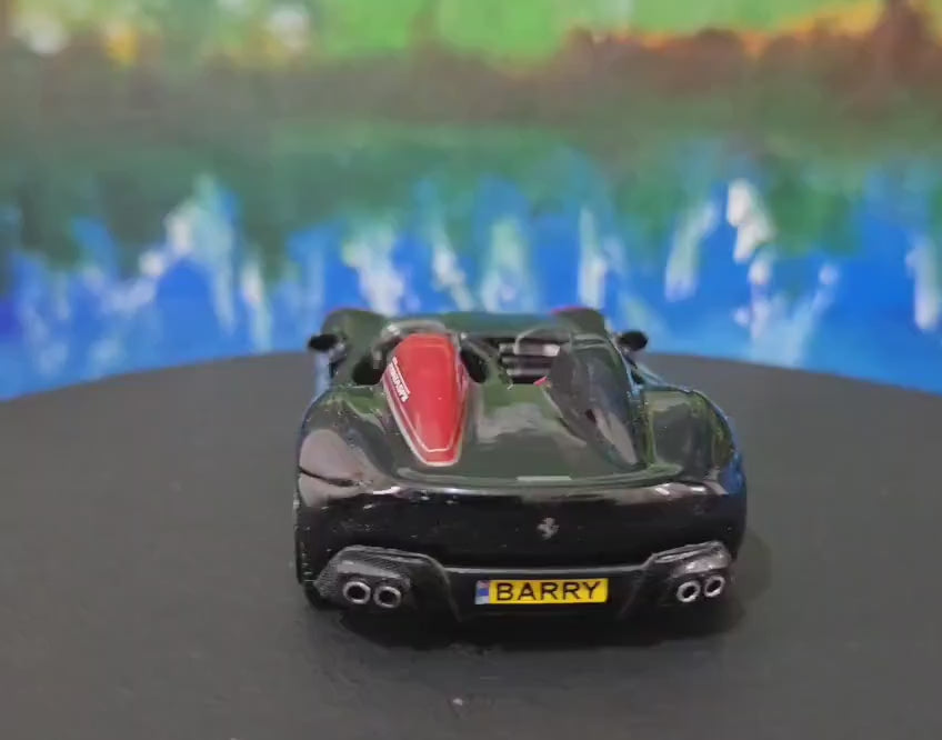 Ferrari Monza SP2 Diecast Model 1:43 Scale - Personalized Name Plate